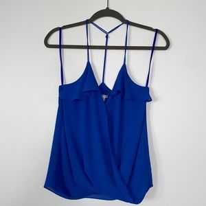 Naked Zebra Electric Blue Top NWT Small